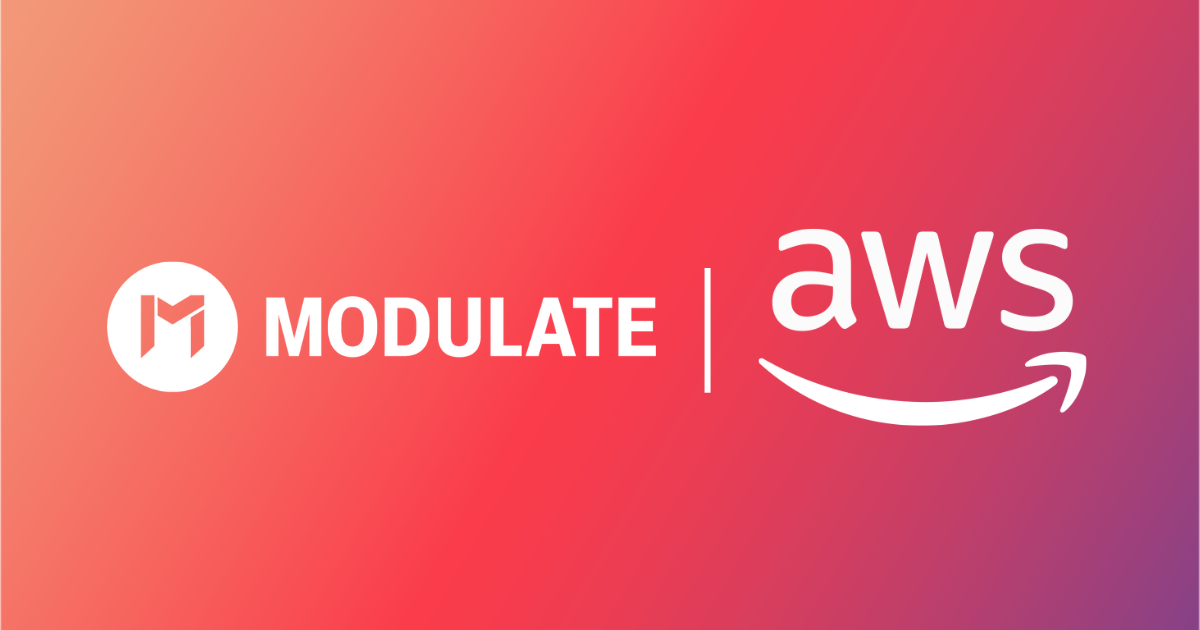 Modulate and AWS Team Up to Accelerate Adoption of Voice Intelligence Technology